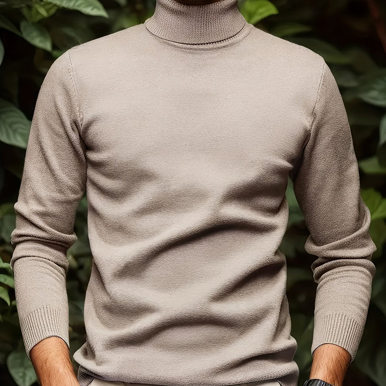 Men’s Soft Viscose Turtleneck Sweater