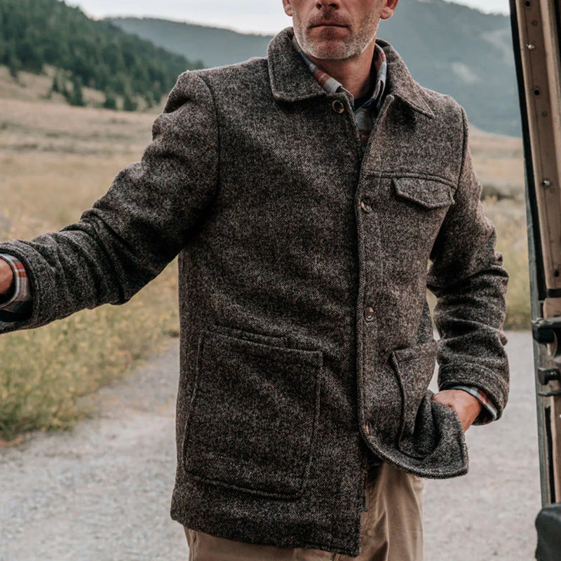 Men’s Casual Collar Jacket – Refined Style for Everyday Wear