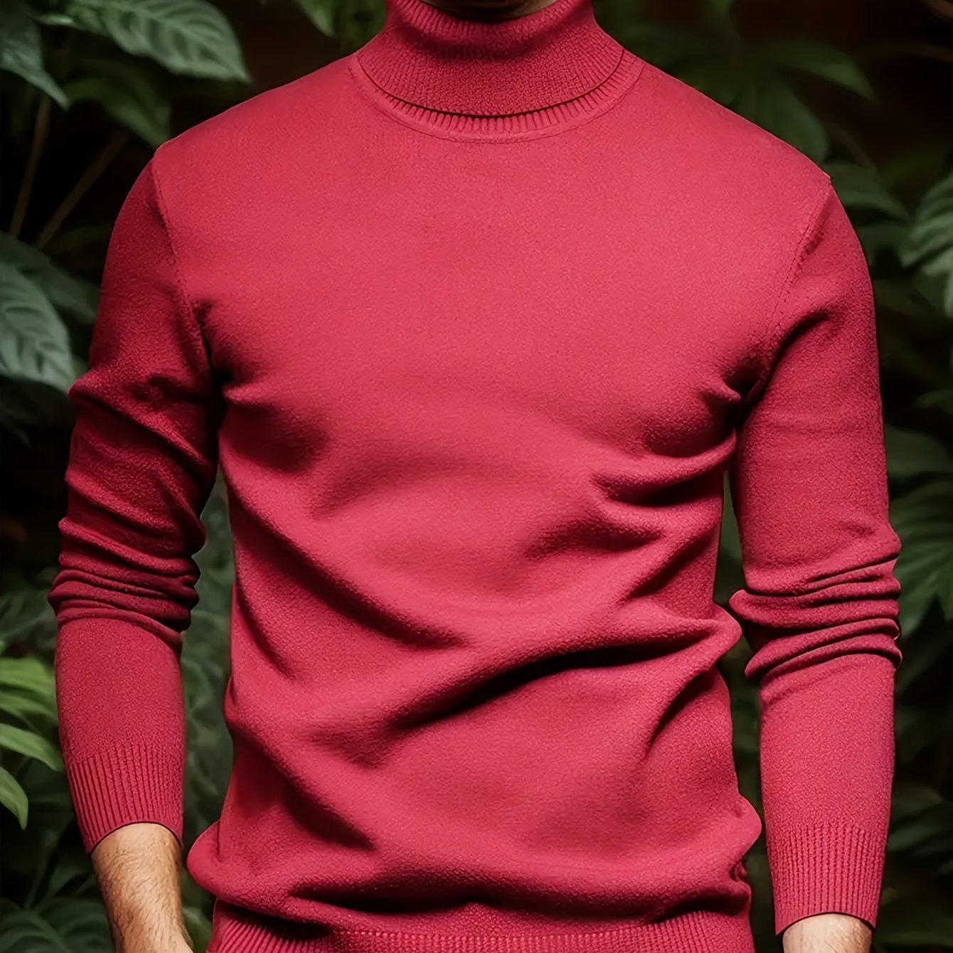 Men’s Soft Viscose Turtleneck Sweater