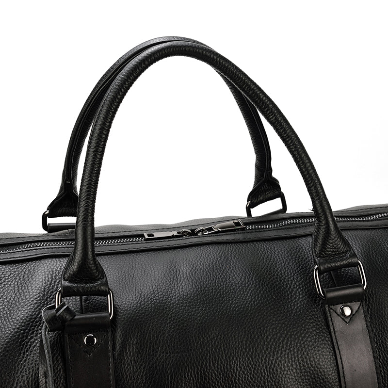 Varello Leather Weekender Duffle Bag