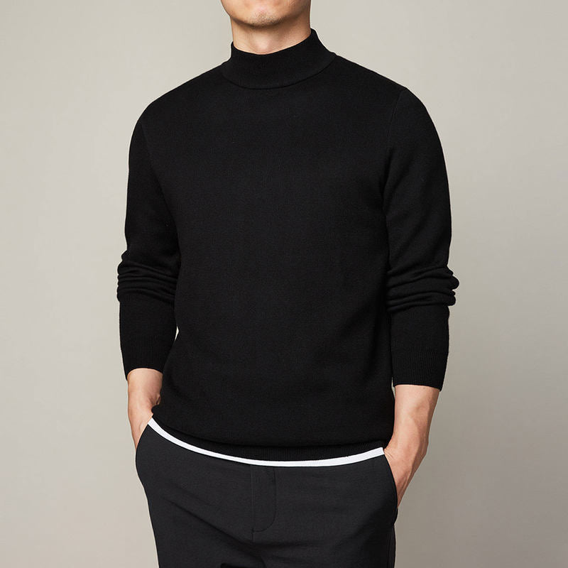 Men’s Mock Neck Winter Sweater