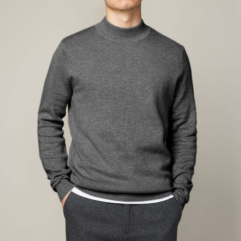 Men’s Mock Neck Winter Sweater