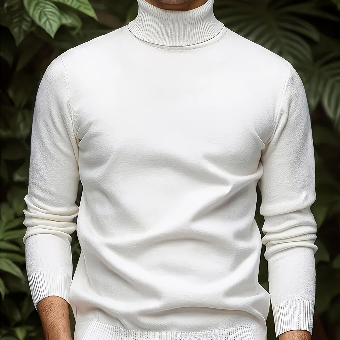 Men’s Soft Viscose Turtleneck Sweater