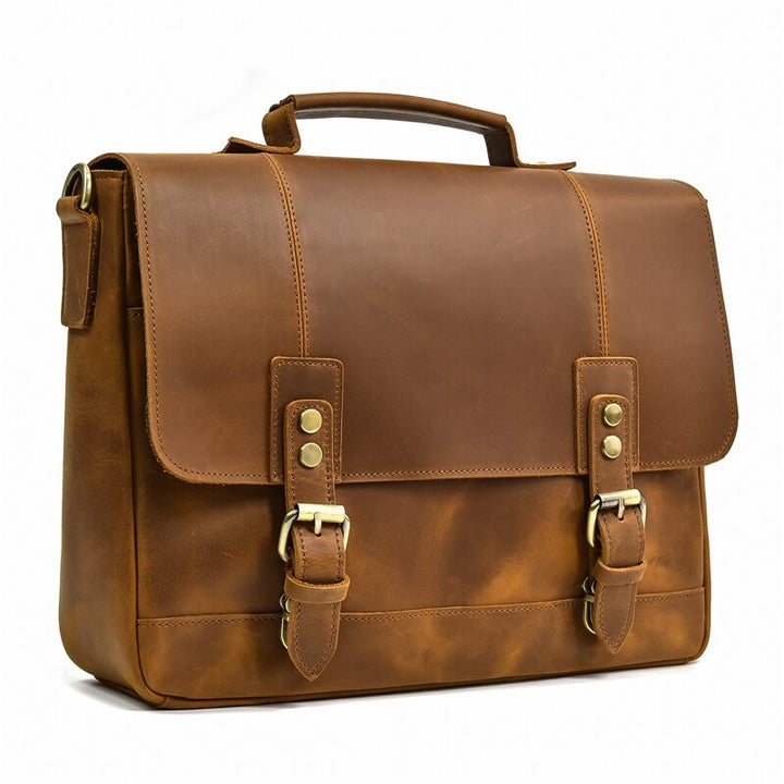 Varello Leather Briefcase