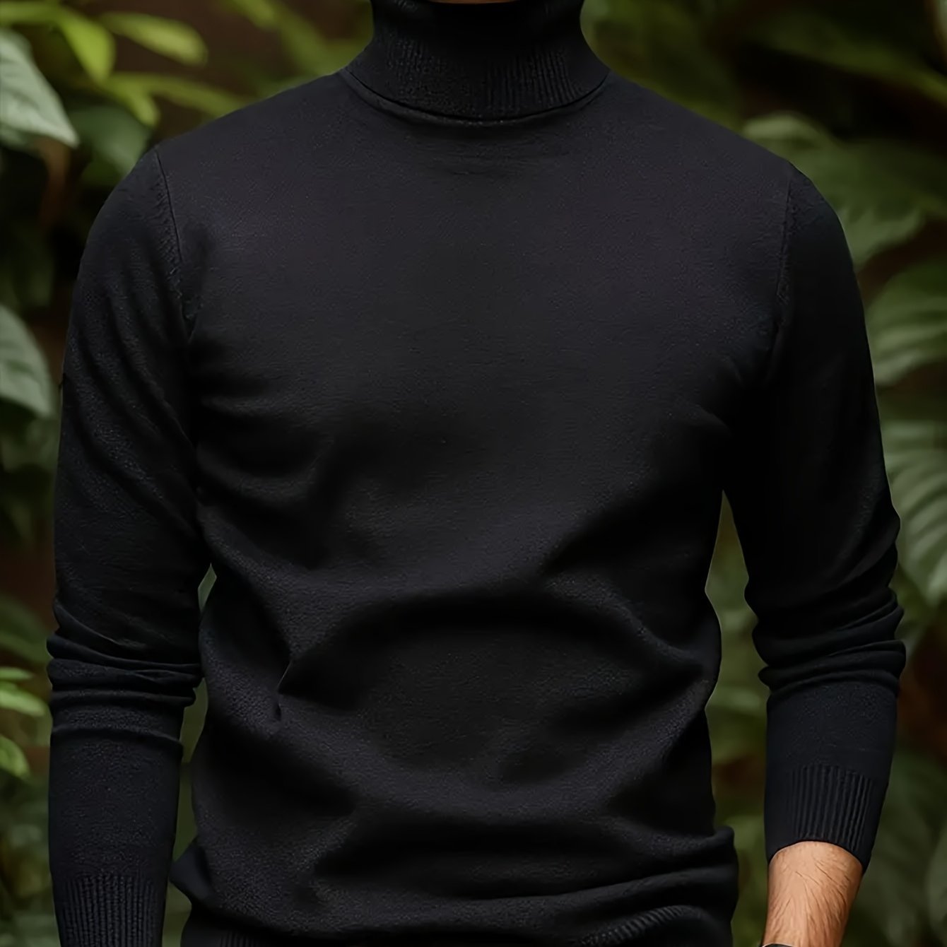 Men’s Soft Viscose Turtleneck Sweater
