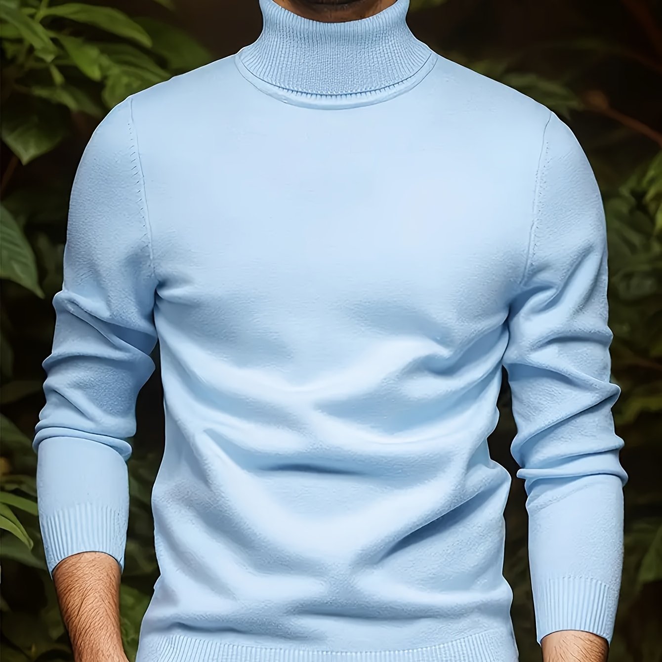 Men’s Soft Viscose Turtleneck Sweater