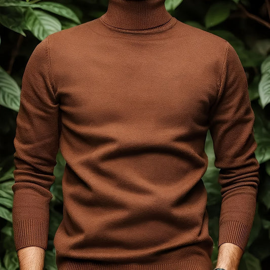 Men’s Soft Viscose Turtleneck Sweater