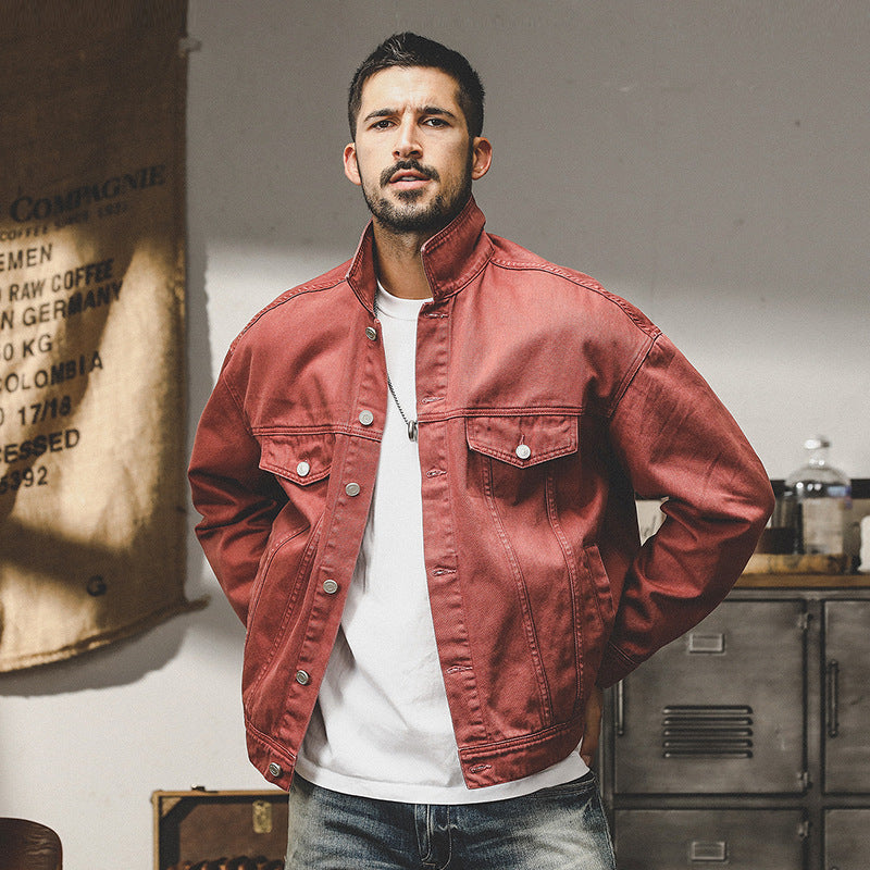 Classic Vintage Denim Jacket for Men