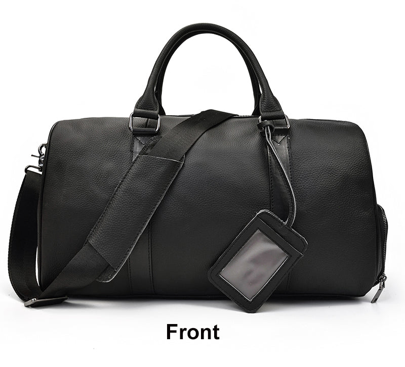 Varello Leather Weekender Duffle Bag