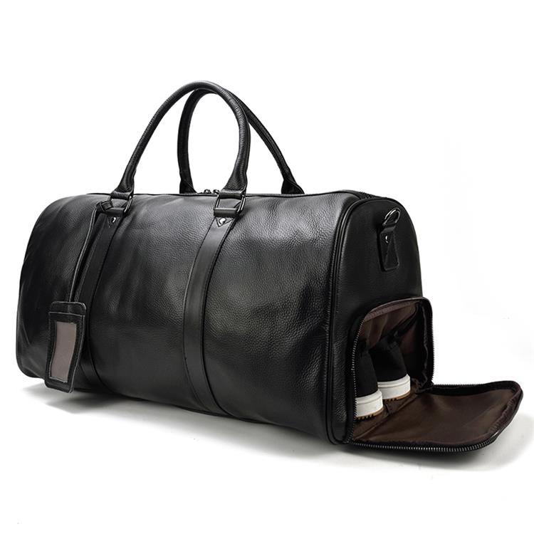 Varello Leather Weekender Duffle Bag