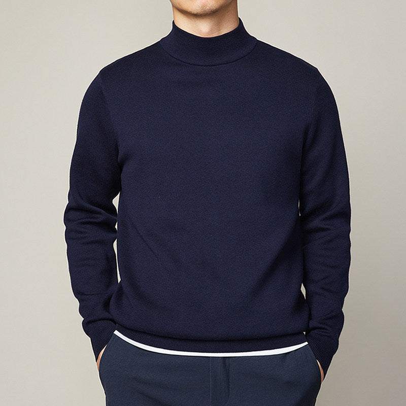 Men’s Mock Neck Winter Sweater