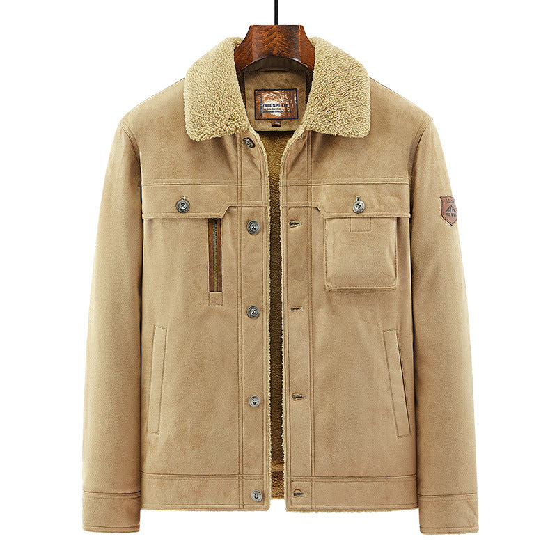 Men’s Deerskin Sherpa-Lined Winter Jacket