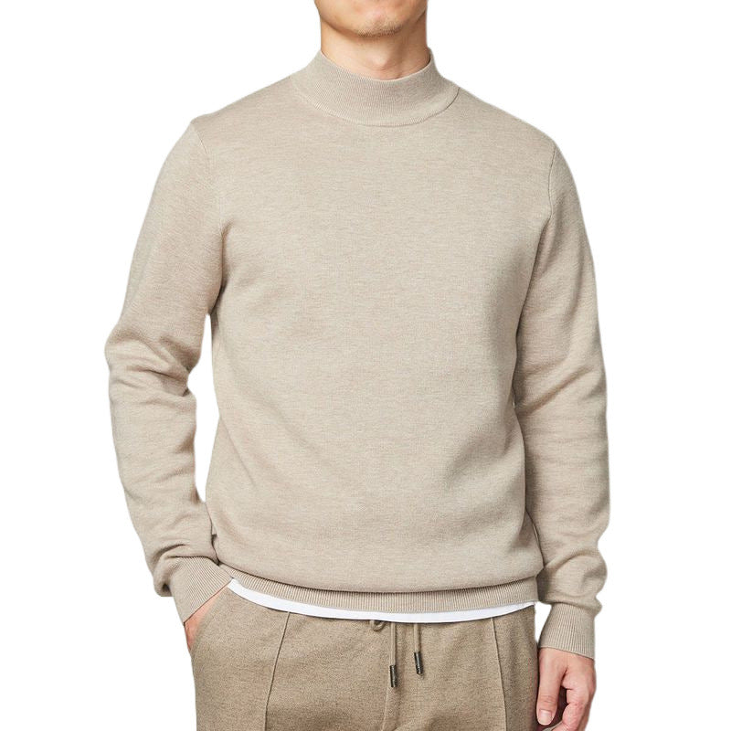 Men’s Mock Neck Winter Sweater
