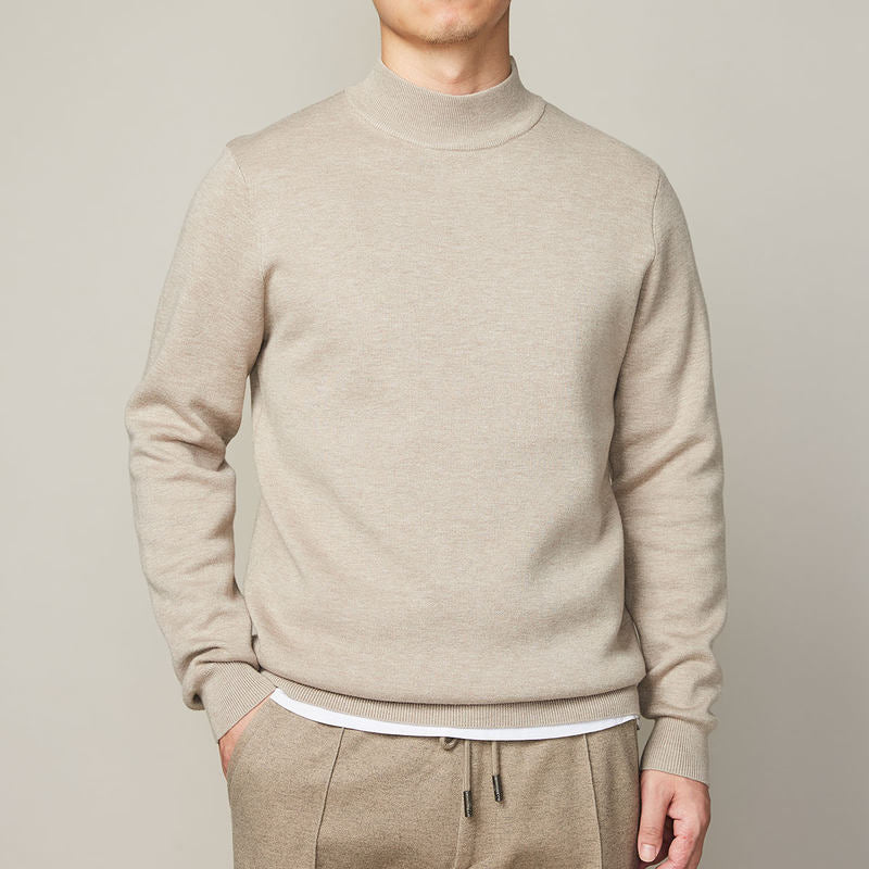 Men’s Mock Neck Winter Sweater