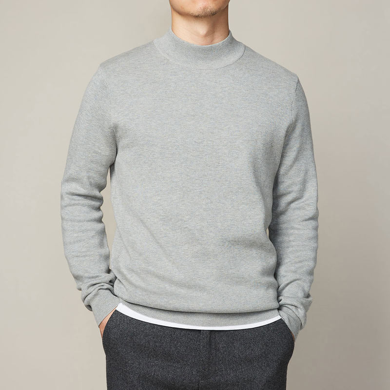 Men’s Mock Neck Winter Sweater