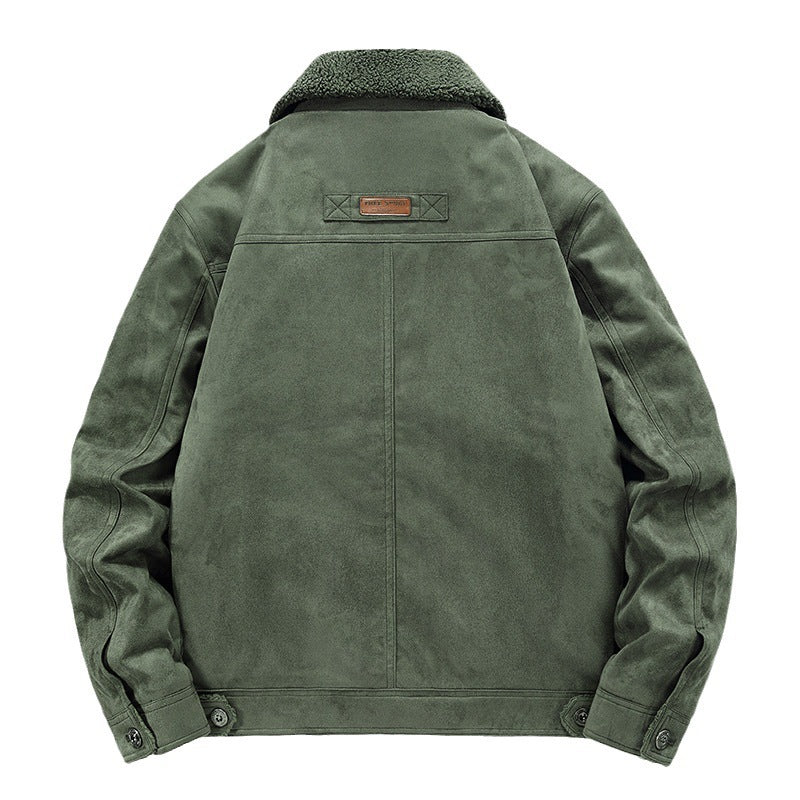 Men’s Deerskin Sherpa-Lined Winter Jacket