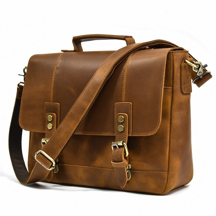 Varello Leather Briefcase