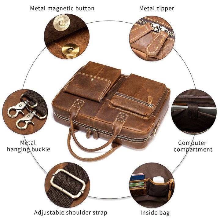 Ravden Leather Briefcase